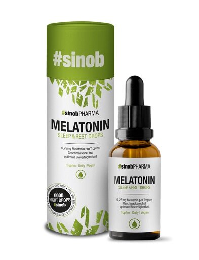 Sinob Melatonin Tropfen 50ml (1400 Tropfen)