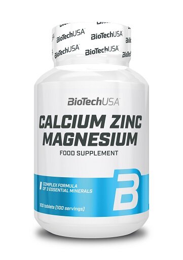 BioTech Calcium Zinc Magnesium - 100 Tabl.