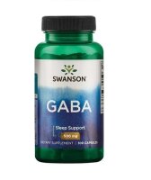 Swanson GABA 500mg, 100 Kaps